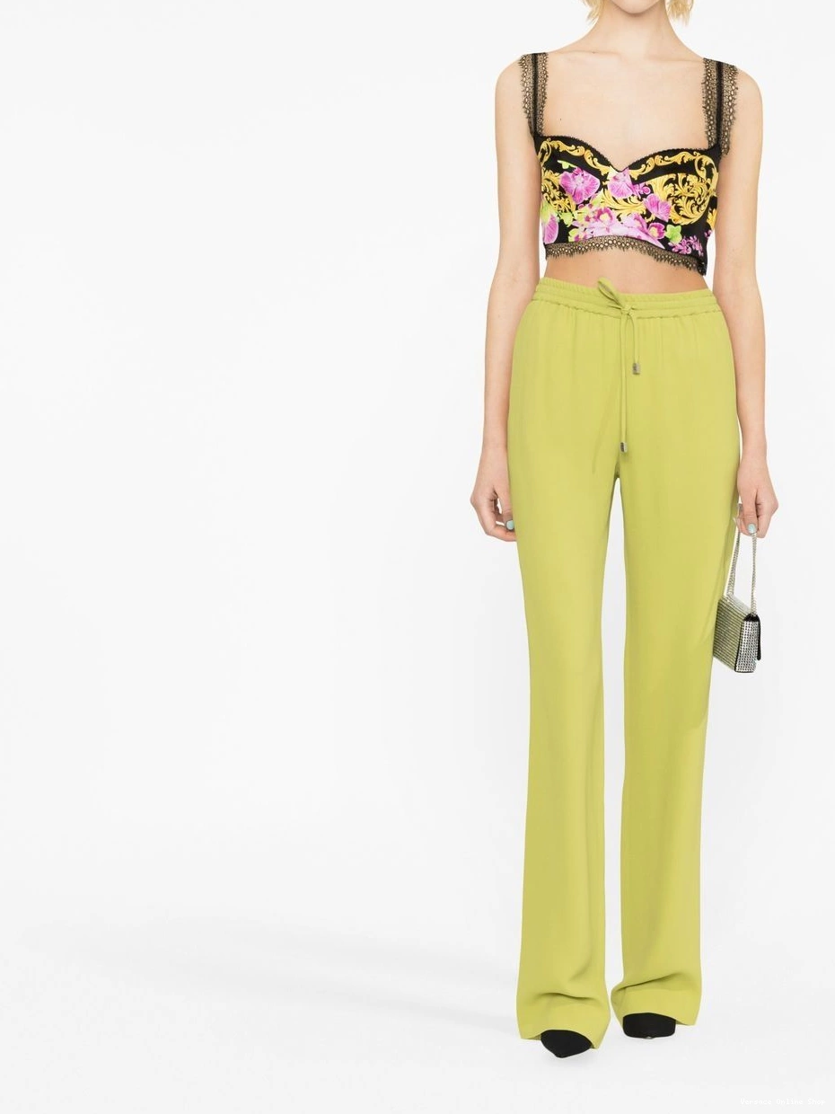 Cheap bustier Women Medusa top Orchid-print Versace 0821